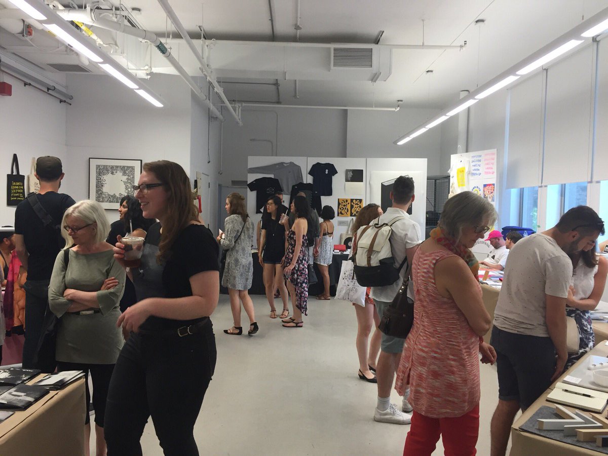 Art, zine &amp; small-press fans: Only a few more hours to catch the free(!) <a href="/TOArtBookFair/">TorontoArtBookFair</a> at <a href="/YoungplaceTO/">Artscape Youngplace</a>. 📚