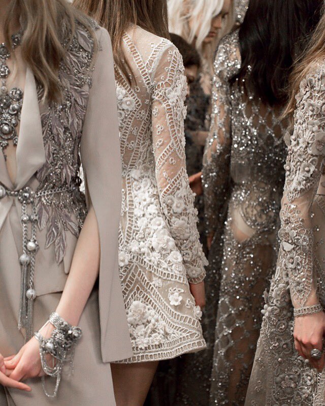 ElieSaabWorld's tweet photo. A labyrinth of details #CoutureMagic #EnterIndia https://t.co/qgk5LcVxor