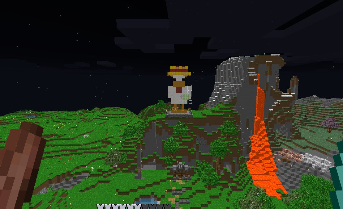 MineTechSMP's tweet image. Primera tematizacion que nuestro amigo el pollo recibe