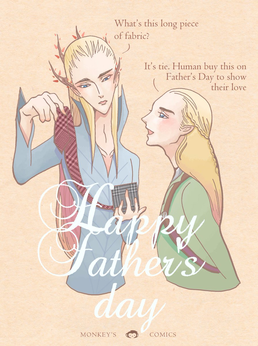 monkeyscomics's tweet photo. #HappyFathersDay!!!! WHO wants to see #Thrandy rocks a suit & tie? :D
#thranduil #Legolas #mirkwood https://t.co/2eaq8W3XSn