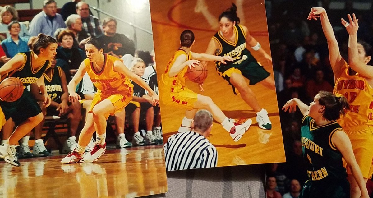 ADPittState's tweet photo. Those MoSo girls. They're alright I guess :) #rivalstofriends #moso vs #pittnation #coaches https://t.co/gUbUeZU0cr