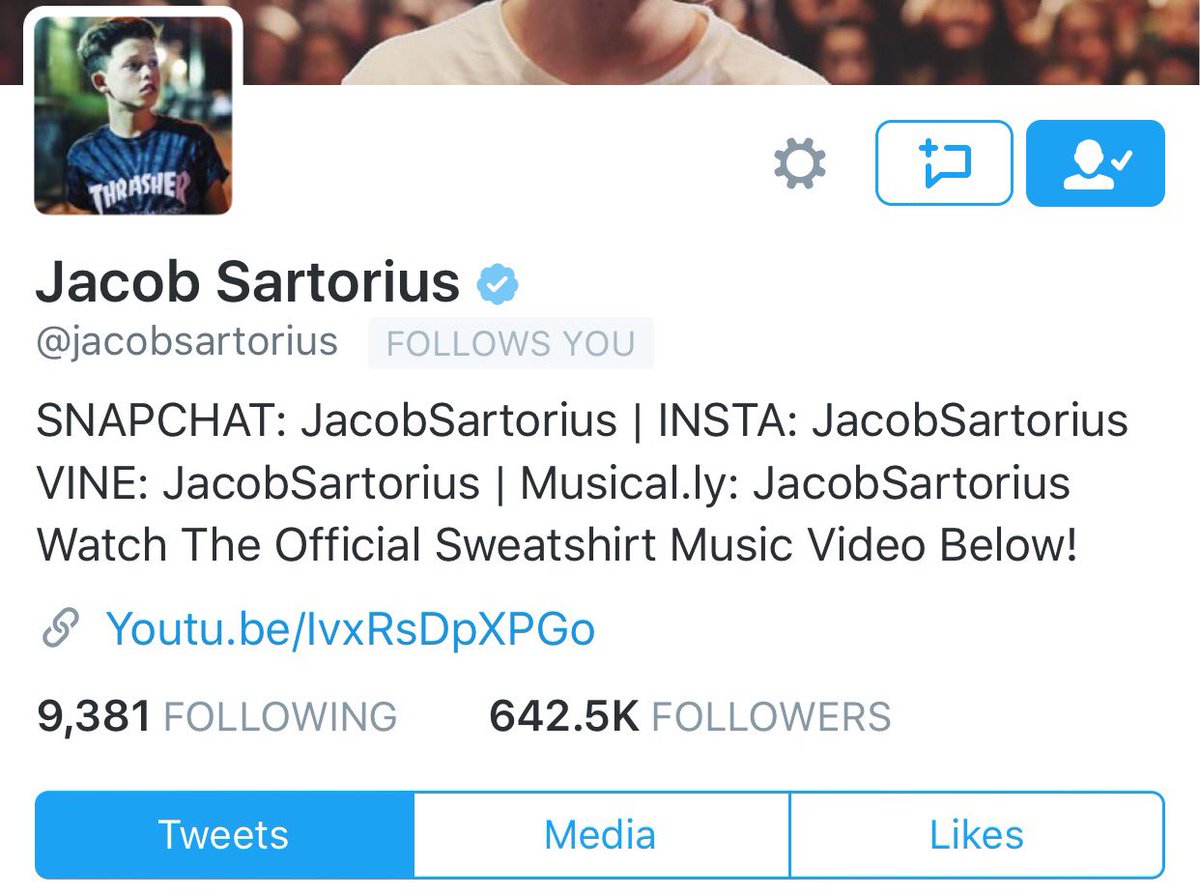 Jacob Sartorius tweet media