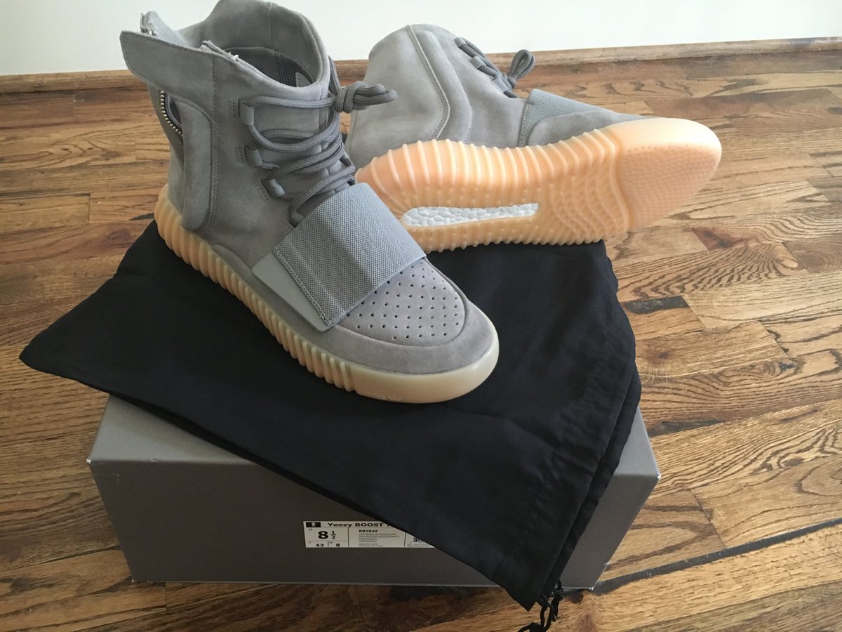 MargolisDee's tweet photo. Big thx to @RSVPKINGZ for securing a pair.  No luck in past but patience wins #750boost #patience #loyalty #YZYSZN https://t.co/y3REqiX7j3