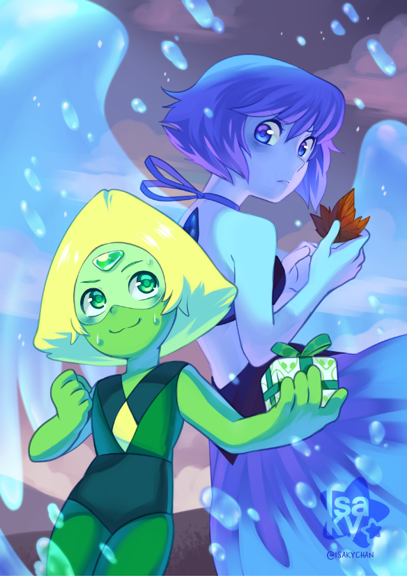 “I love peridot and Lapis ;A; <3 #StevenUniverse @TheArtBond”