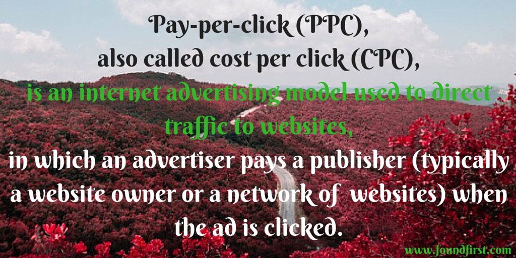 #Pay_Per_Click (PPC)
#Web_Designing 
#SEO
#Pay_Per_Click
foundfirst.com