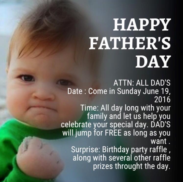 atplaredo's tweet photo. Come and join us! #HappyFathersDay from the Altitude Family! 
#JumpJump #Jump4Life #SummerFun #AltitudeLaredo https://t.co/vpAZ1TYIK1