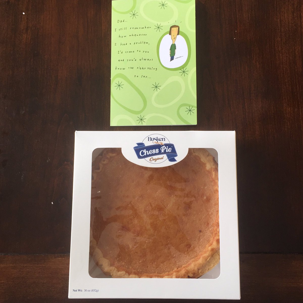 KDrama513's tweet image. Family got me my favorite pie for #FathersDay! 😋 I feel loved. #ChessPie