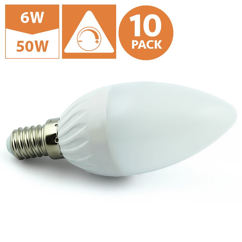 QuasarLighting's tweet photo. 10 Pack LED Bulb E14 SES C37, 6W, Dimmable, Warm White [6089] https://t.co/zWuAQk6Jui #bulb #led #lightng #house https://t.co/2MP1FOxlbE