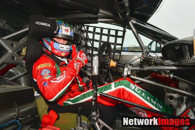 ASuttonRacing's tweet photo. MEGA DAY! Over the moon! My first @DunlopBTCC win and what a moment! Thanks @888Official, car was on rails! #AS116 https://t.co/zxIZOMMhX6