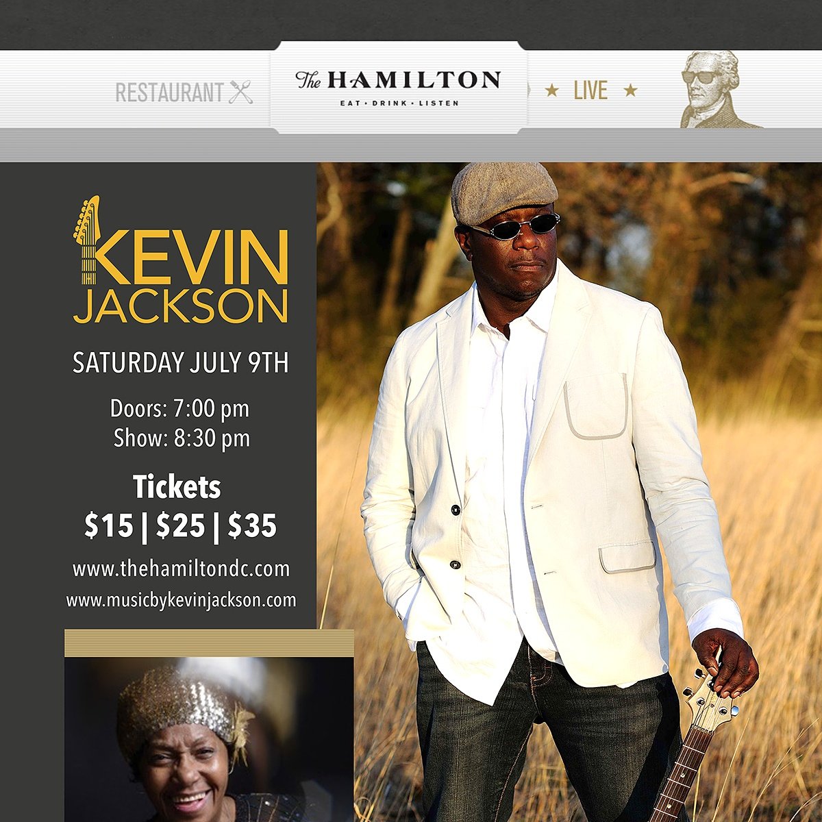 musicbykcj's tweet photo. @thehamiltondc - Excited to be featured at The Hamilton Live, DC! Songs from #StoriesInColor &amp; #TheMirroredTruth. https://t.co/2qfnwQmCob