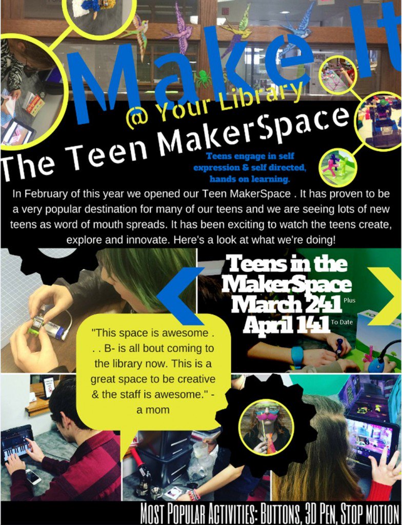 RoyKenagy's tweet image. MakerSpace: How do you evaluate this new service? — @TLT16 Teen Librarian Toolbox bitly.com/1rFQ5lN