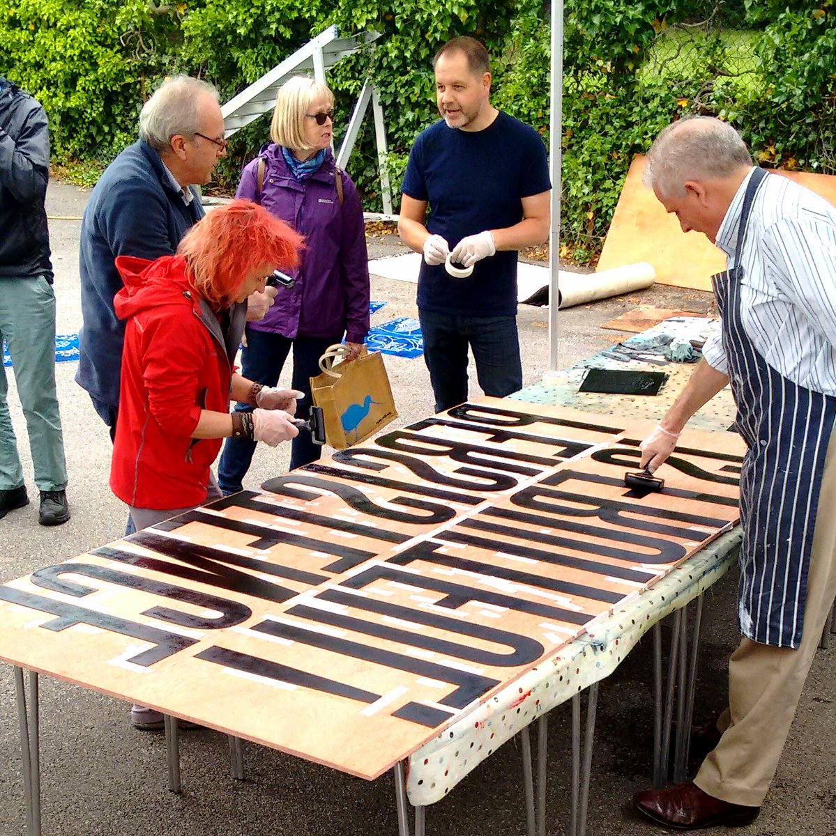 Printing highlights from #bigsteamprint @museumartcraft yesterday featuring prints from Tom Mayo & Anthony Burrill.