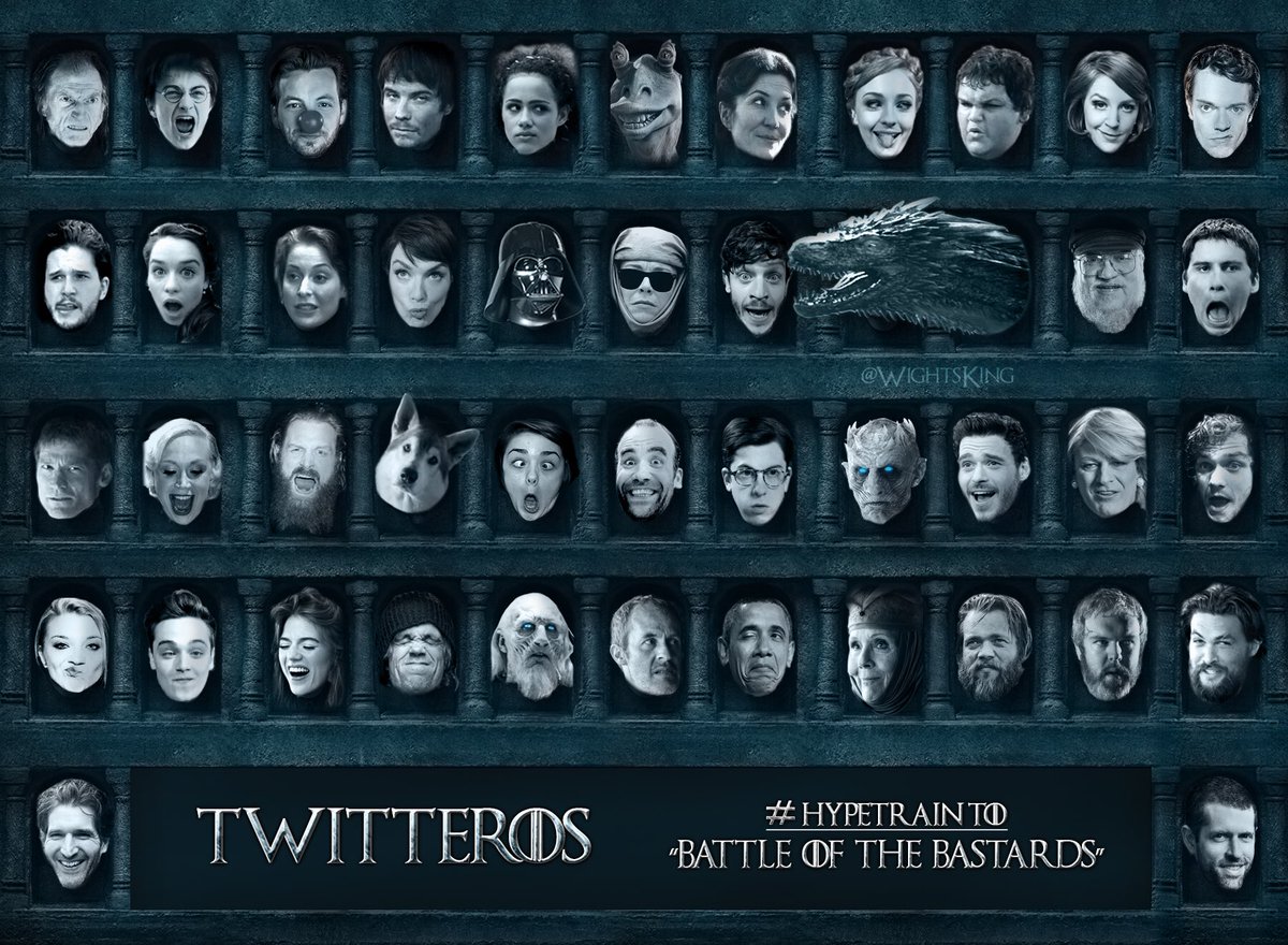 Join the Twitteros #HypeTrain to #GameOfThrones "Battle of the Bastards"!