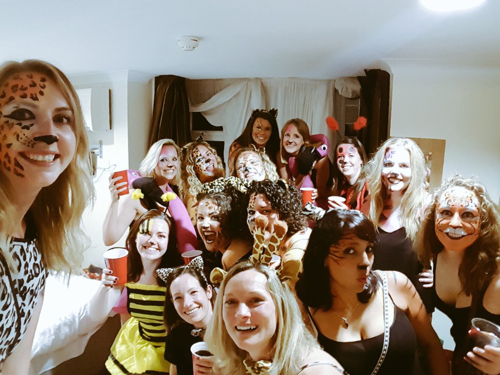 Tour is about netball (did i mention we won?) but it's also about that club bond on the night out... 💜 #BSONselfie