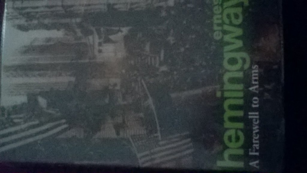 WH_Benjamin's tweet image. When I read this I forget where I am. War, love, survival; a good read for a rainy day #amreading #AFarewellToArms