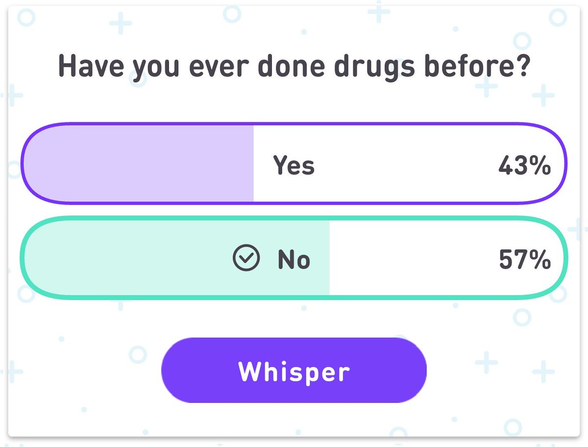 Check out this poll on Whisper! <a href="/Whisper/">whisper</a> whisper.sh/dl/91896