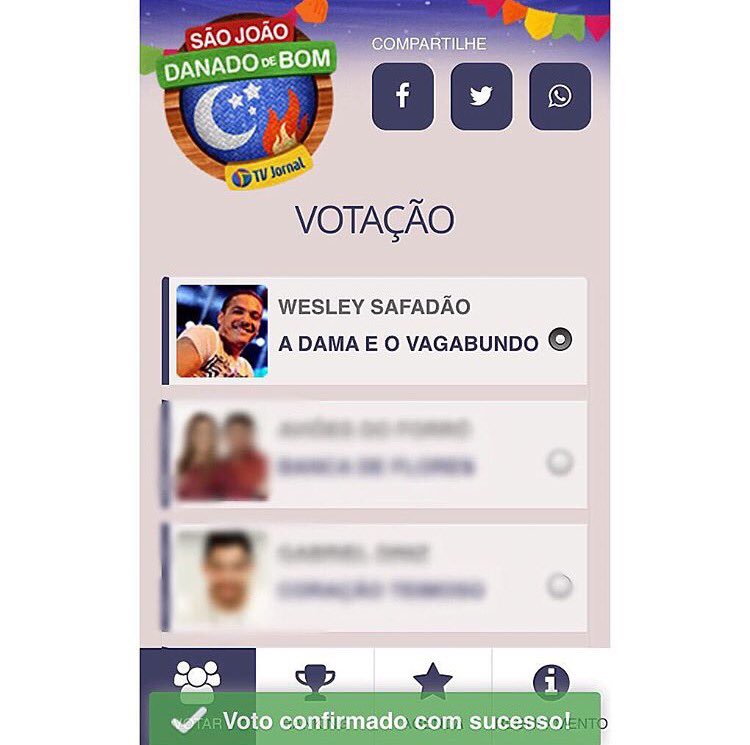 WesleySafadao's tweet photo. A votação tá acabando, galera! Acesse https://t.co/Kp0uXdEVUv e escolha o Safadão como o melhor do São João https://t.co/P0tkYwjCxr