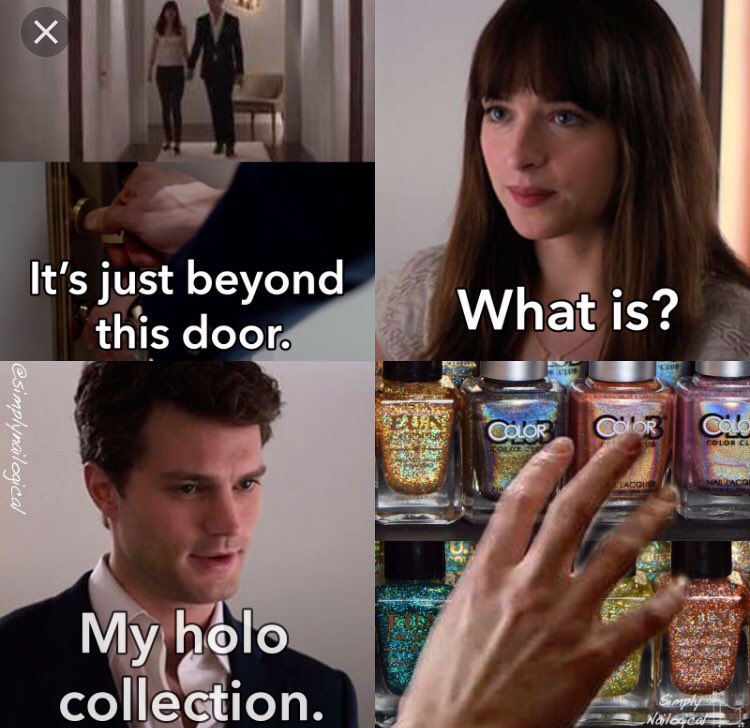 bluesimm1's tweet photo. @nailogical you can never have too much holo if your a HOLOSEXUAL. I know I'm a HOLOSEXUAL 😍😍❤️😍😍 https://t.co/tpWlSZmaul