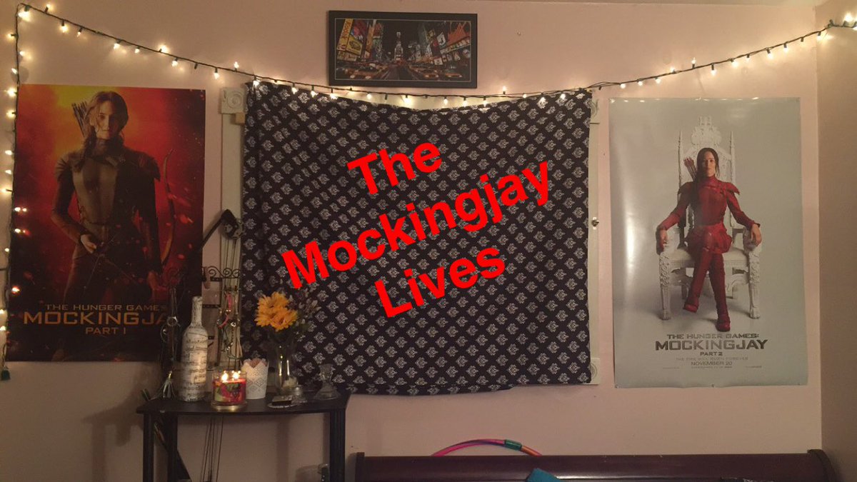 lost_oceanss's tweet photo. Totally loving the Parallel Mockingjay Part 1 & 2 posters on my wall!! #themockingjaylives https://t.co/eodEusINxk