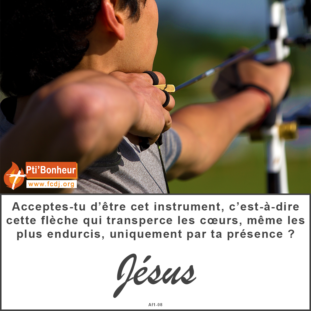 choisisdejesus's tweet photo. Pti'Bonheur!
Acceptes-tu d’être cet #instrument, c’est-à-dire cette #flèche qui #transperce,,
#jesus #citationdujour https://t.co/CVwwV3ni1l
