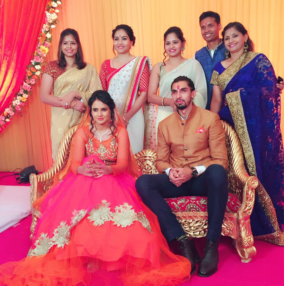 prashanti14's tweet photo. Congratulations to my sister pratima and @ImIshant for engagement . Wish u a happy life ahead. https://t.co/J9pR1EDGw4