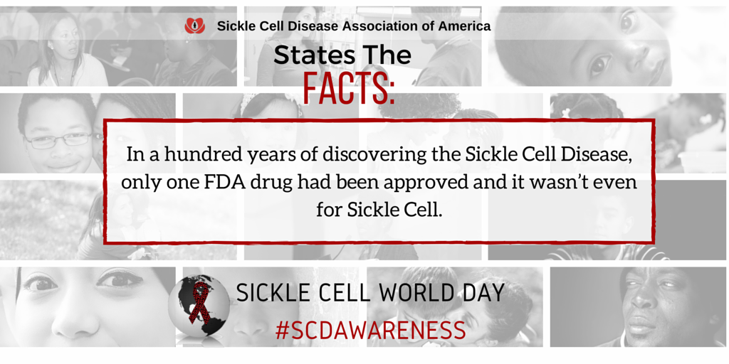 SCDAAorg's tweet photo. It's time for a cure. Pass it on! Sickle Cell World Day. #SCDAWARENESS #SCDAA #SickleCell #SickleCellAwareness https://t.co/tXbDWXH8Pa