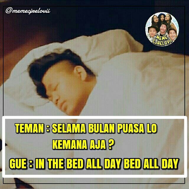 In the bed all day 😂 [<a href="/TeukuRyz/">Teuku Ryzki</a>] #memecjrelovii #HappyKiversDay