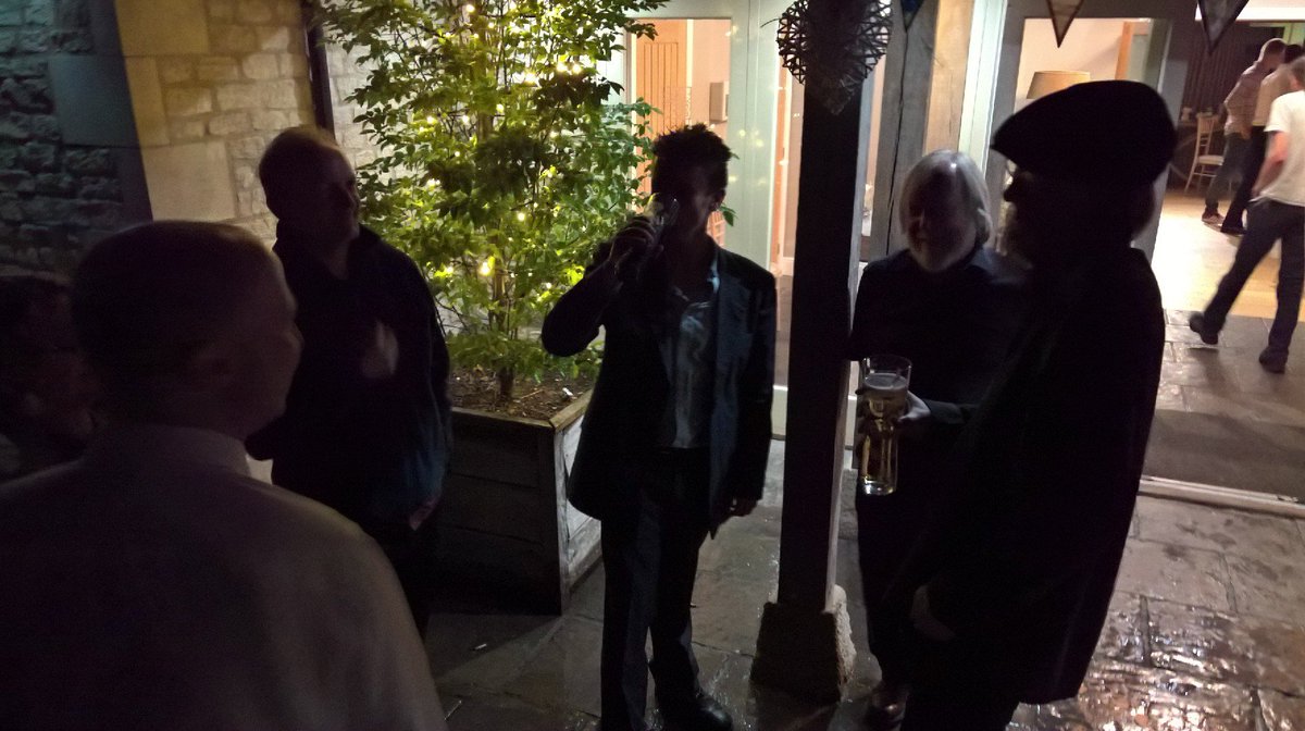 Great wedding gig tonight. Glad the electricity came back on! #nationalgrid #happycouple