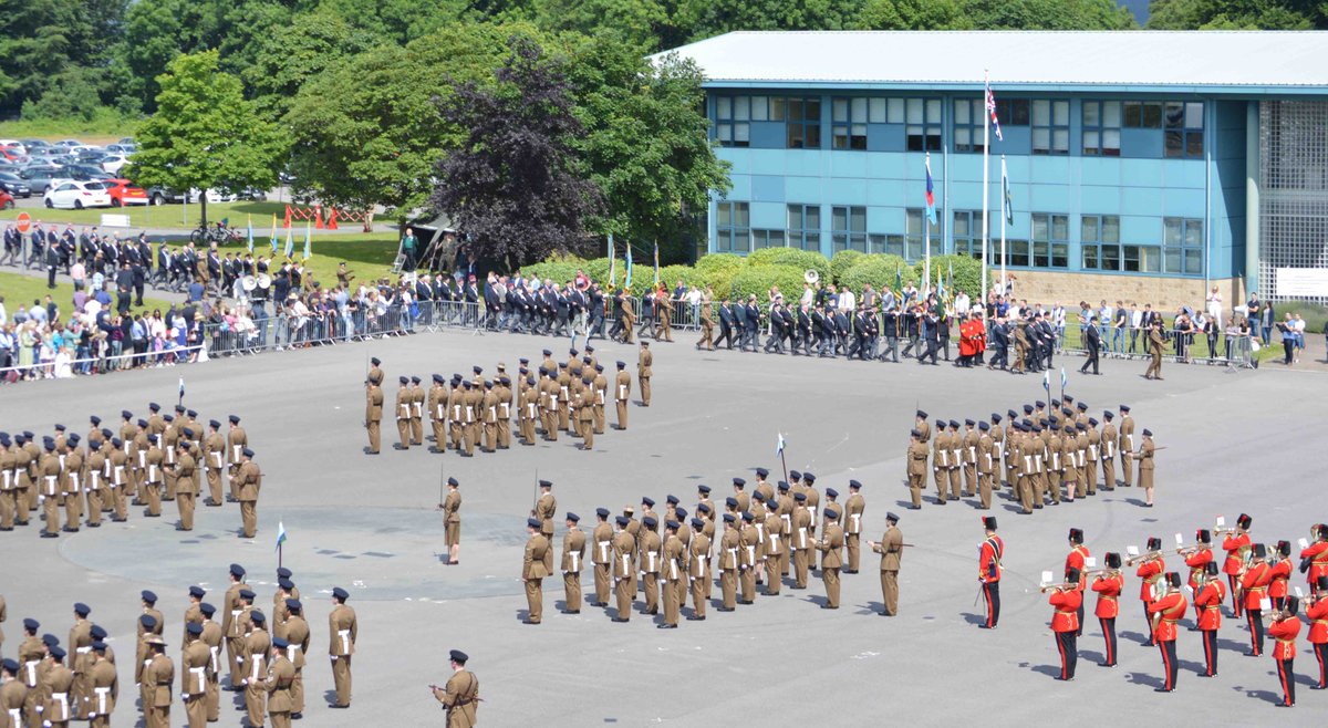 Newest Corps members stand to attention as Vets parade during RSA w/end, supported by Corps Band &amp; friends &amp; family