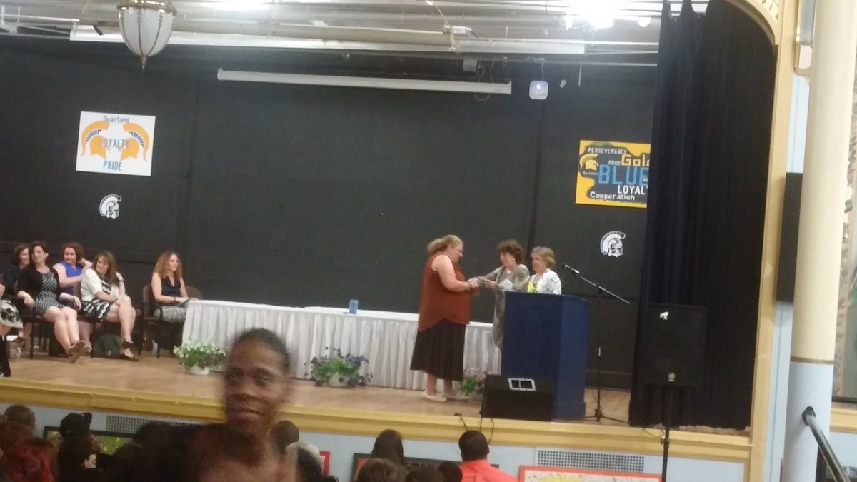 Congratulations to Mrs. Scarpelli for receiving the "In the Bricks" Award. So well deserved! A true Spartan!