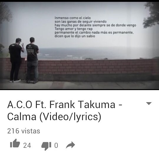 Tema nuevo!!!! 
Desde lima Perú...  Junto a mi hermano ACO. Pueden verlo desde mi Facebook  FRANK TAKUMA. 
Paz