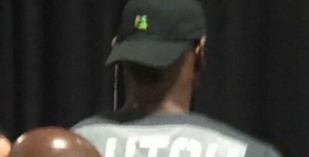 theScore's tweet photo. LeBron James dons hat with Kermit sipping tea ahead of Game 7. 

Message received. https://t.co/rQHdyNE1Ef https://t.co/mswMvrsmVr