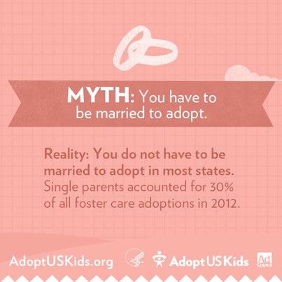 #Adoption myth: "You have to be married to adopt." Learn the truth: ow.ly/61yt301llBw