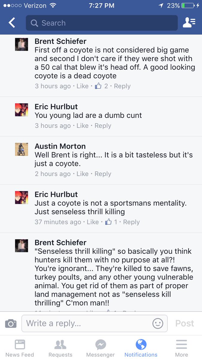 The lack of knowledge some "hunters" have mind boggles me