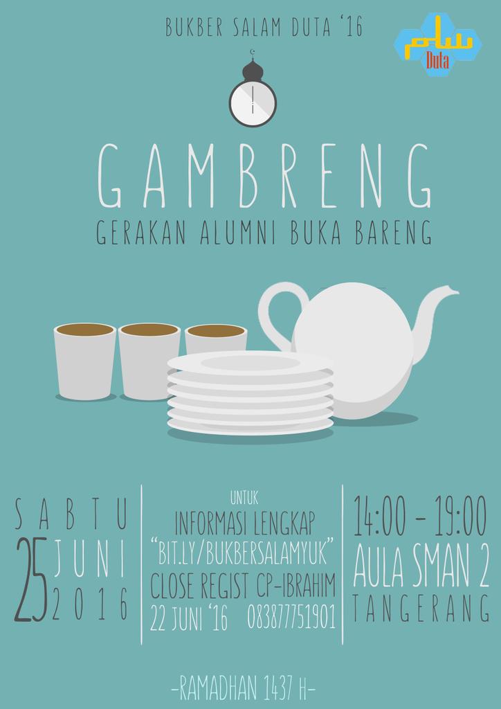 SalamDuta's tweet photo. Assalamualaikum.. tanggal 25 ada bukber salamduta nih insya Allah.. ikutan yuks.. ;) https://t.co/ldVGqg7aqx