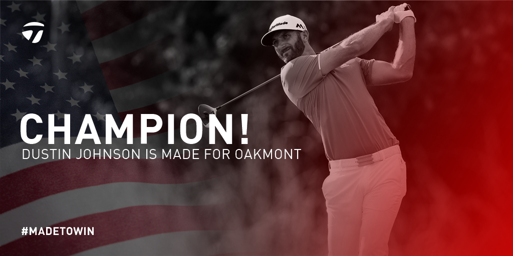 TaylorMadeTour's tweet image. DeterM1nation - @DJohnsonPGA wins the #USOpen.