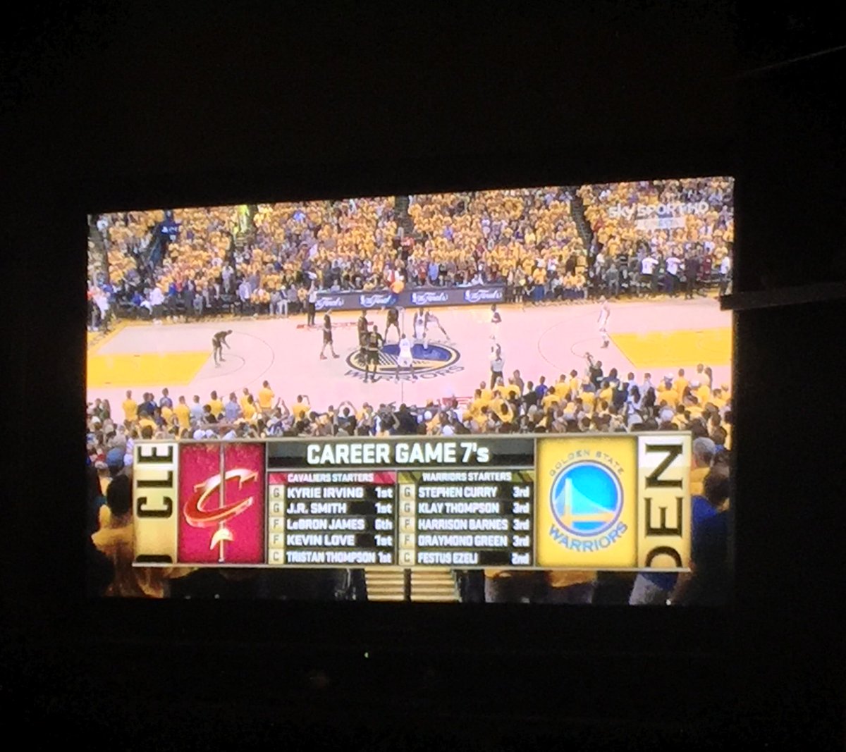 Dige_3's tweet photo. Game 7s #NBAFinals @cavs @warriors https://t.co/vbtueFXfla