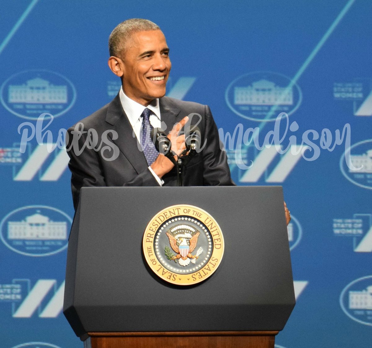 PhotosMadison's tweet photo. @TheSharkDaymond this #nineyearoldphotographer waited 2 yrs for her dream to come true!  #helpmadisonmeetpotus https://t.co/wTJAmjKmb7