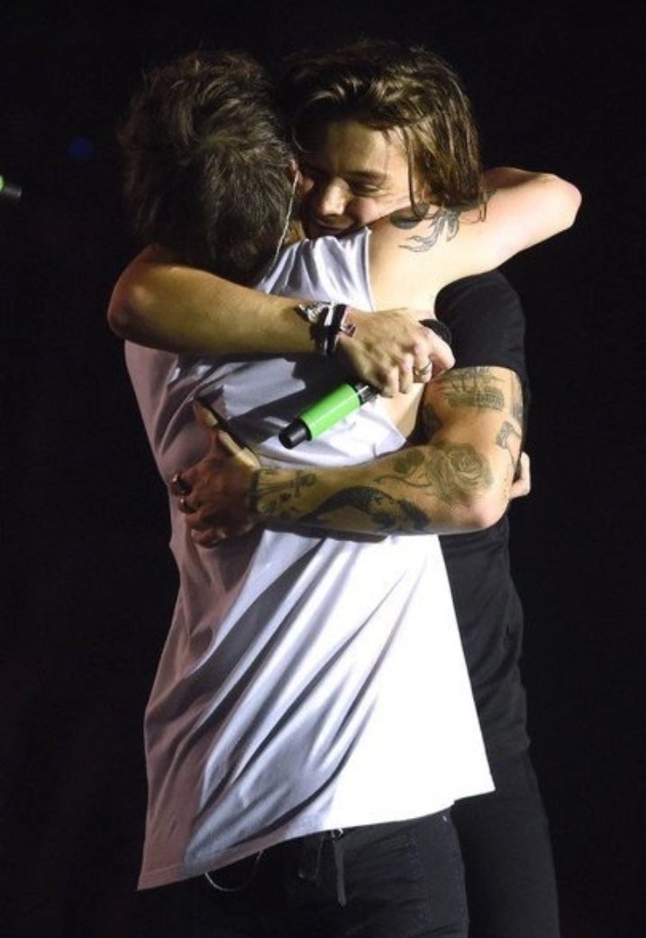 invencoeslarry's tweet photo. Juntos, Louis e Harry inventaram o abraço, uma das mais conhecidas demonstrações de afeto. https://t.co/8kz9VRB1i0
