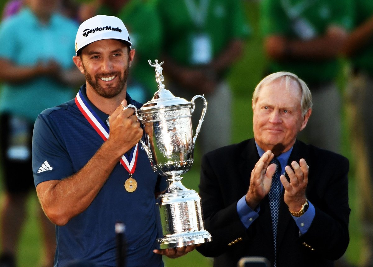 hovedvej syv Monetære Dustin Johnson wins U.S. Open Championship / Twitter