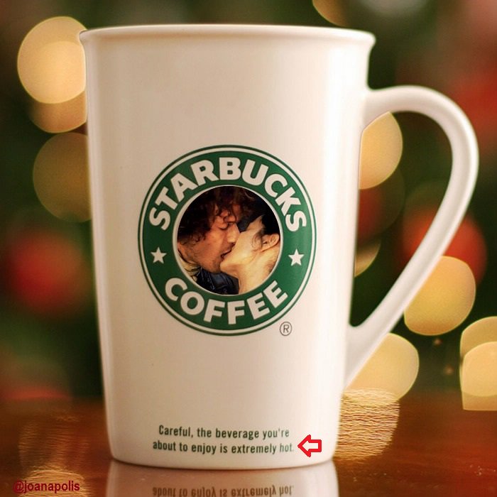 joanapolis's tweet image. Good night, Good Morning and everything inbtw....Nothing like a good cup of Jamie &amp;amp; Claire lovin'.
