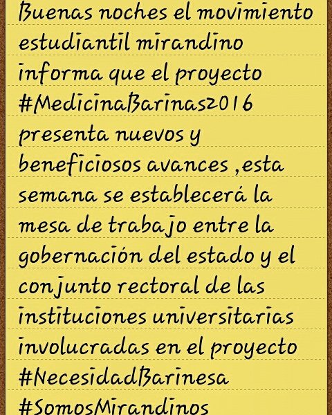 jlaya41's tweet photo. Solventando una necesidad de la juventud Barinesa @Adan_Coromoto @jaarreaza @JesusEPB 
#MedicinaBarinas2016 https://t.co/eXOiUTmJFs
