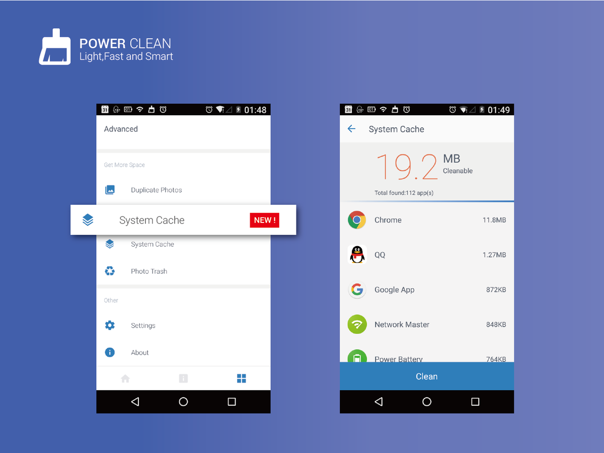 Lion_mobi's tweet photo. Happy Monday, everyone. Power Clean can clean Android 6.0+ System cache now , go updating ! https://t.co/iRGUacVp5f