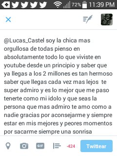 marianbecerra33's tweet photo. @Lucas_Castel espero lo leas #castelista https://t.co/BsGnIv4Irs