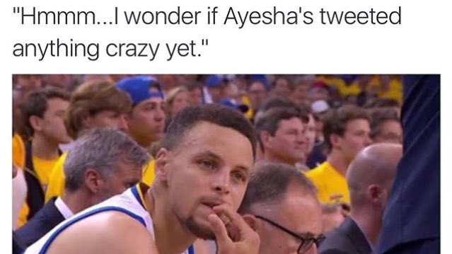 IIIKAZIII's tweet photo. Lmfao #ayeshacurry #stephencurry #goat #kingjames #lebronjamed #nbafinals #game7 # https://t.co/FffGkjDwb6