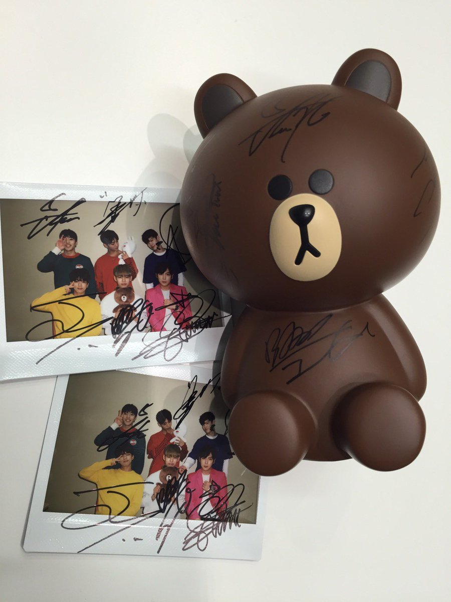 LINELIVE_JP's tweet photo. B.A.Pのサイン入りブラウン貯金箱、サイン入りポラ合計3名様にプレゼント！この投稿をRT&amp;フォローで応募完了。当選者にDMします。締切6/23
https://t.co/sDGnkb6x9k #LINELIVE #びえぴ #BAP https://t.co/bepedTNOWM