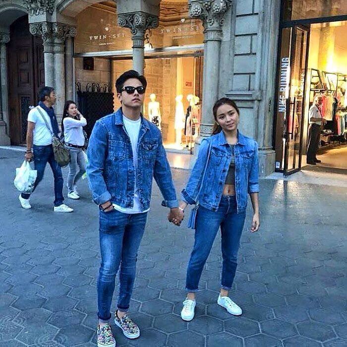 PangakoSayoPH's tweet photo. Si DJ nababash pero wala siya pakialam basta kasama niya ang kanyang mahal na nageenjoy sa barcelona! 💙💙 -jossa https://t.co/70YP8K0JJq