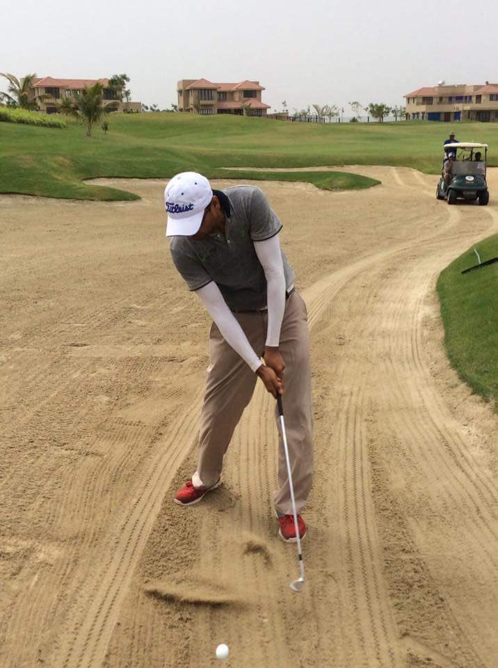 SportASmile's tweet photo. Marching resolutely forward are Siddharth Naik &amp; Brijesh Patel #Raceto300 #Fast&amp;Furious @golfingindian https://t.co/F5qKwaYqce