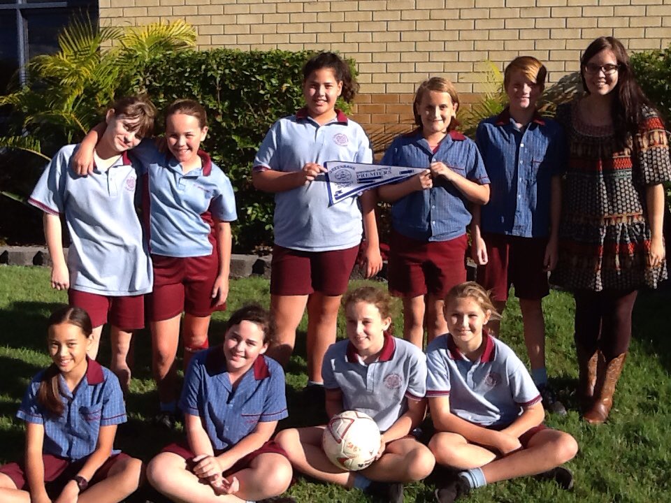 StBPE's tweet photo. St Bernardine's Senior Girls A team - District Soccer Champsfor 2016. Great stuff girls and Coach Drakogiannakis! https://t.co/yVxsWCQCYW