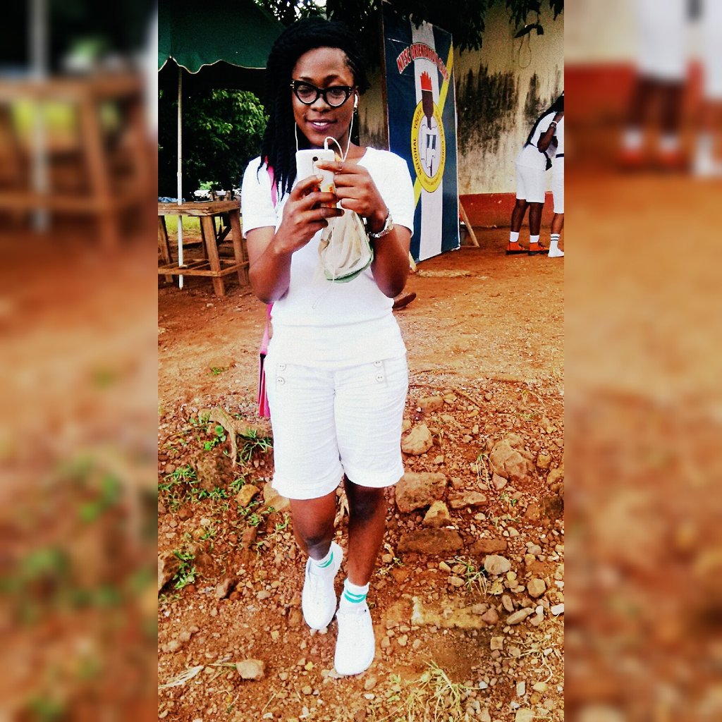 norasparklez's tweet image. From girlie shoes to jungle boot
#Nysc2016
#Enugu2016